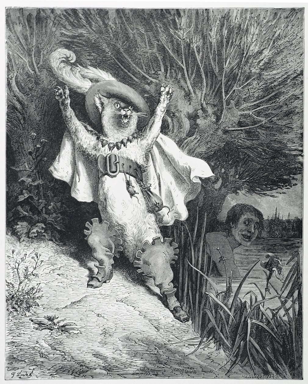 Kocour v botách od Gustave (after) Dore