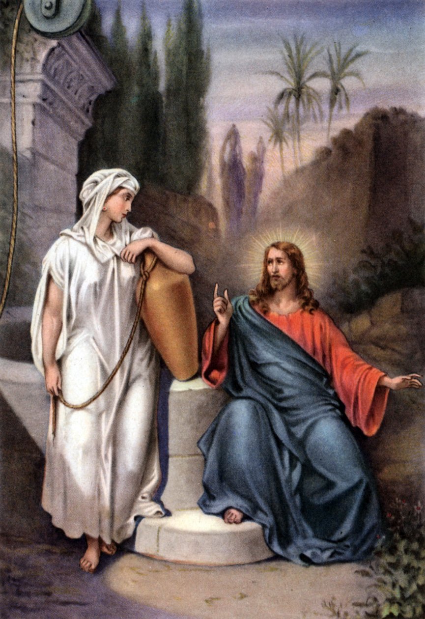 Dobrá Samaritánka, cca 50. léta (pohlednice) od Gustave (after) Dore