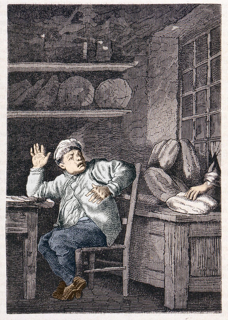 Le vol de Jean Valjean - v „“Les Misérables“ od Victora Huga, ill. od Brion, ed. Hetzel a Lacroix od Gustave Brion