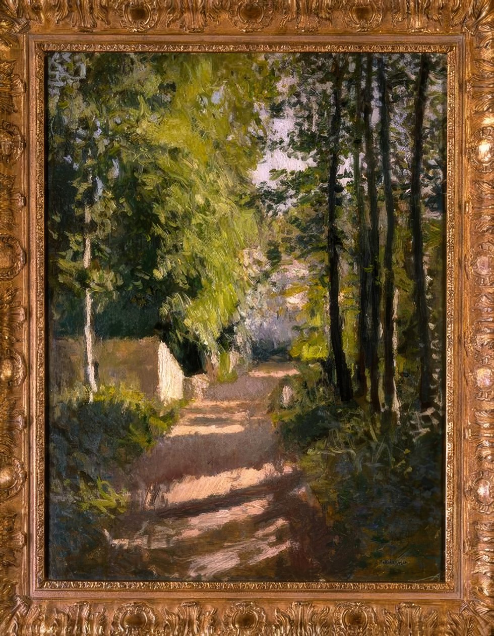 Allée sousbois v Normandii od Gustave Caillebotte