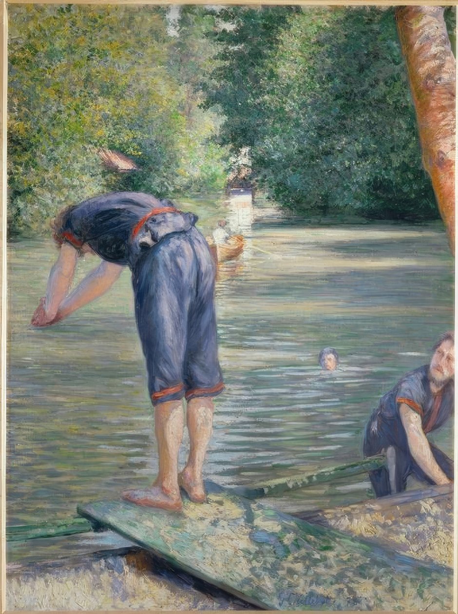 Koupající se od Gustave Caillebotte