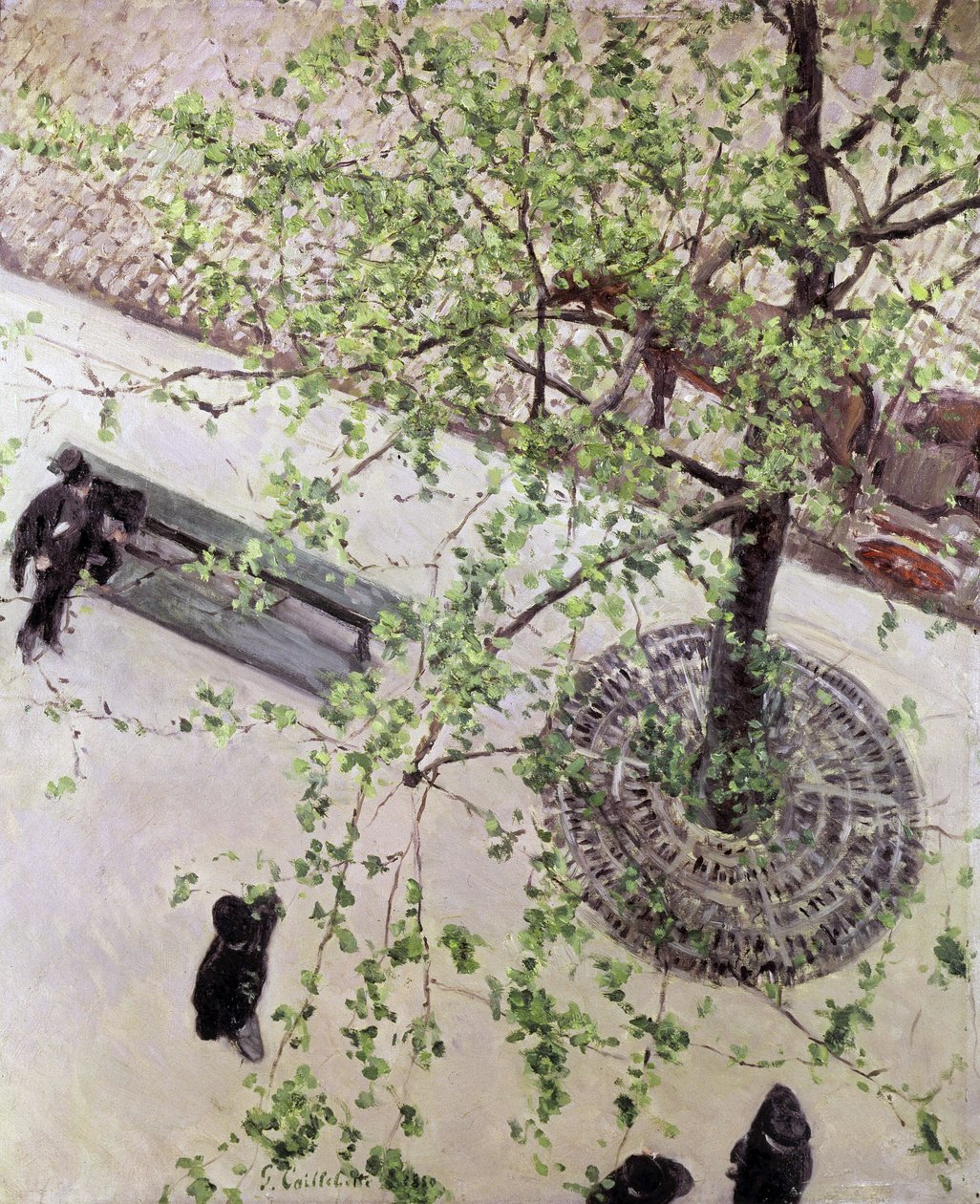 Boulevard při pohledu shora, 1880 od Gustave Caillebotte