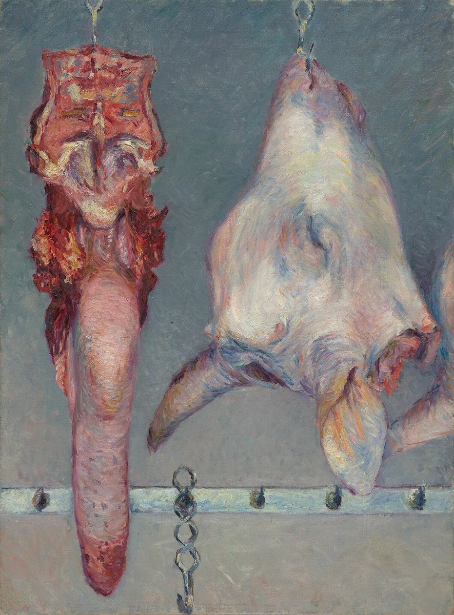 Telecí hlava a volský jazyk od Gustave Caillebotte
