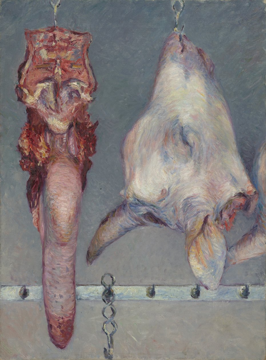 Telecí hlava a volský jazyk, kolem roku 1882 od Gustave Caillebotte