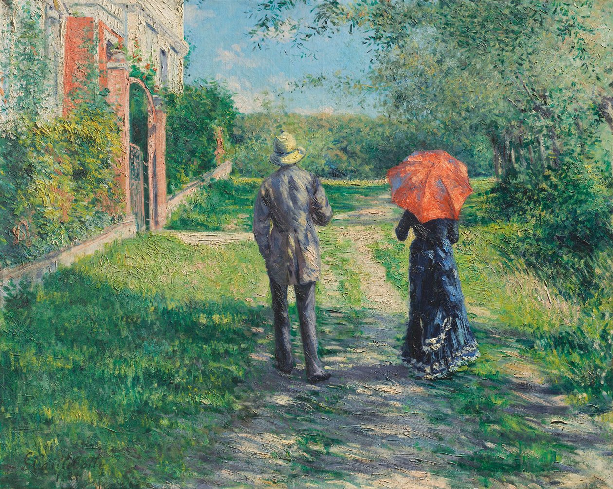 Rising Road, 1881. od Gustave Caillebotte