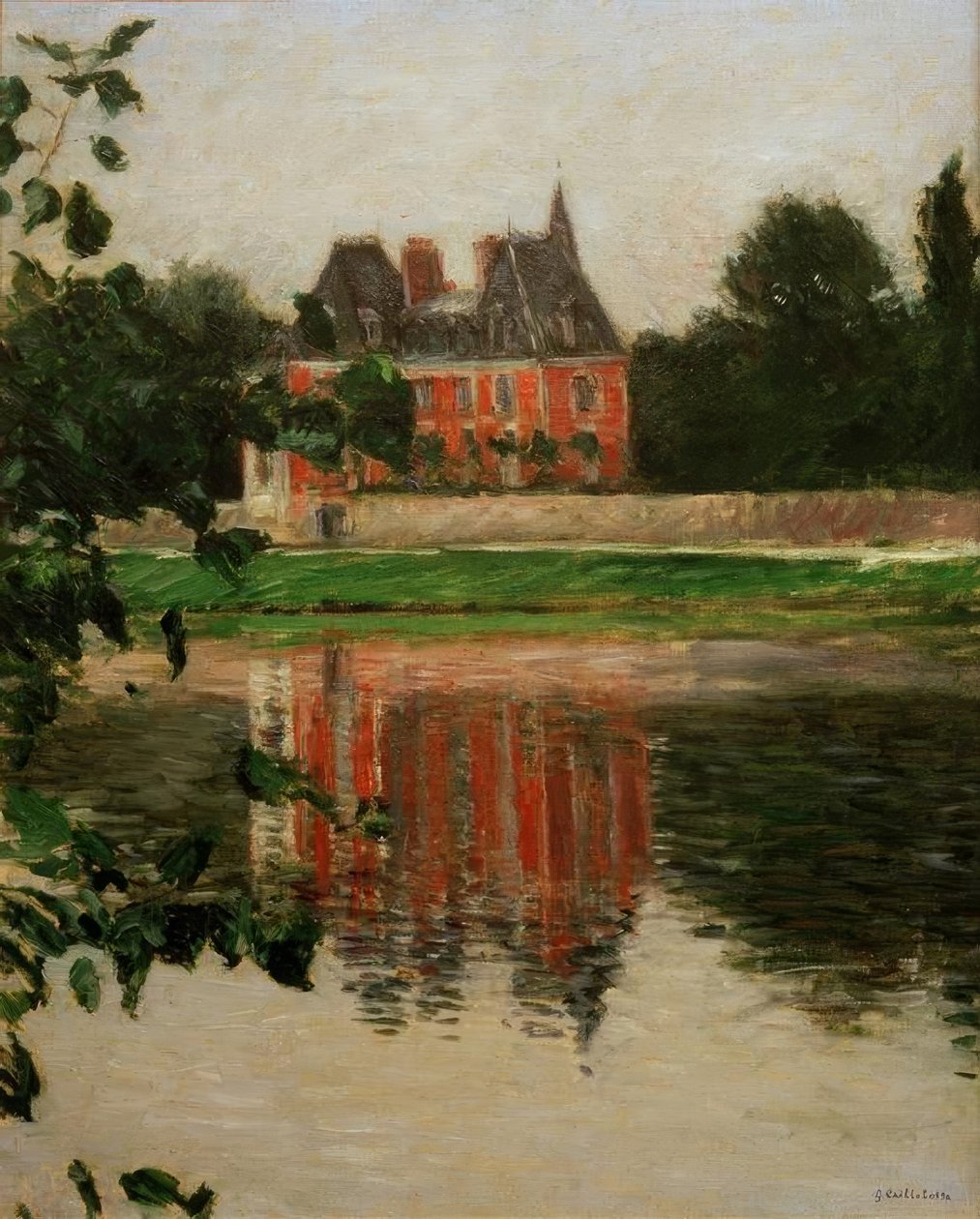 Hrad na břehu Seiny, Argenteuil od Gustave Caillebotte