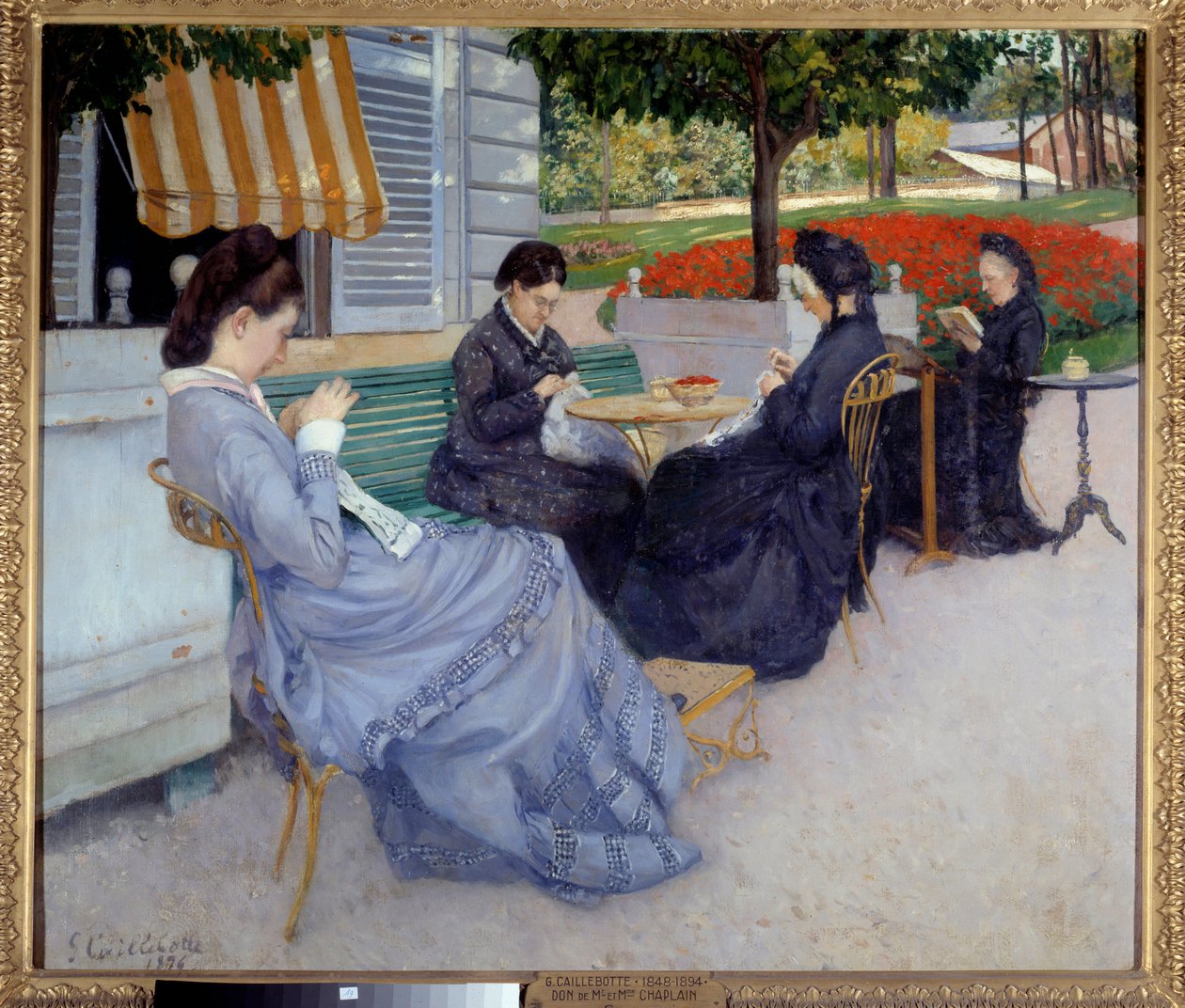 Venkovské portréty (šití žen). Obraz Gustava Caillebotteho (1848-1894) od Gustave Caillebotte