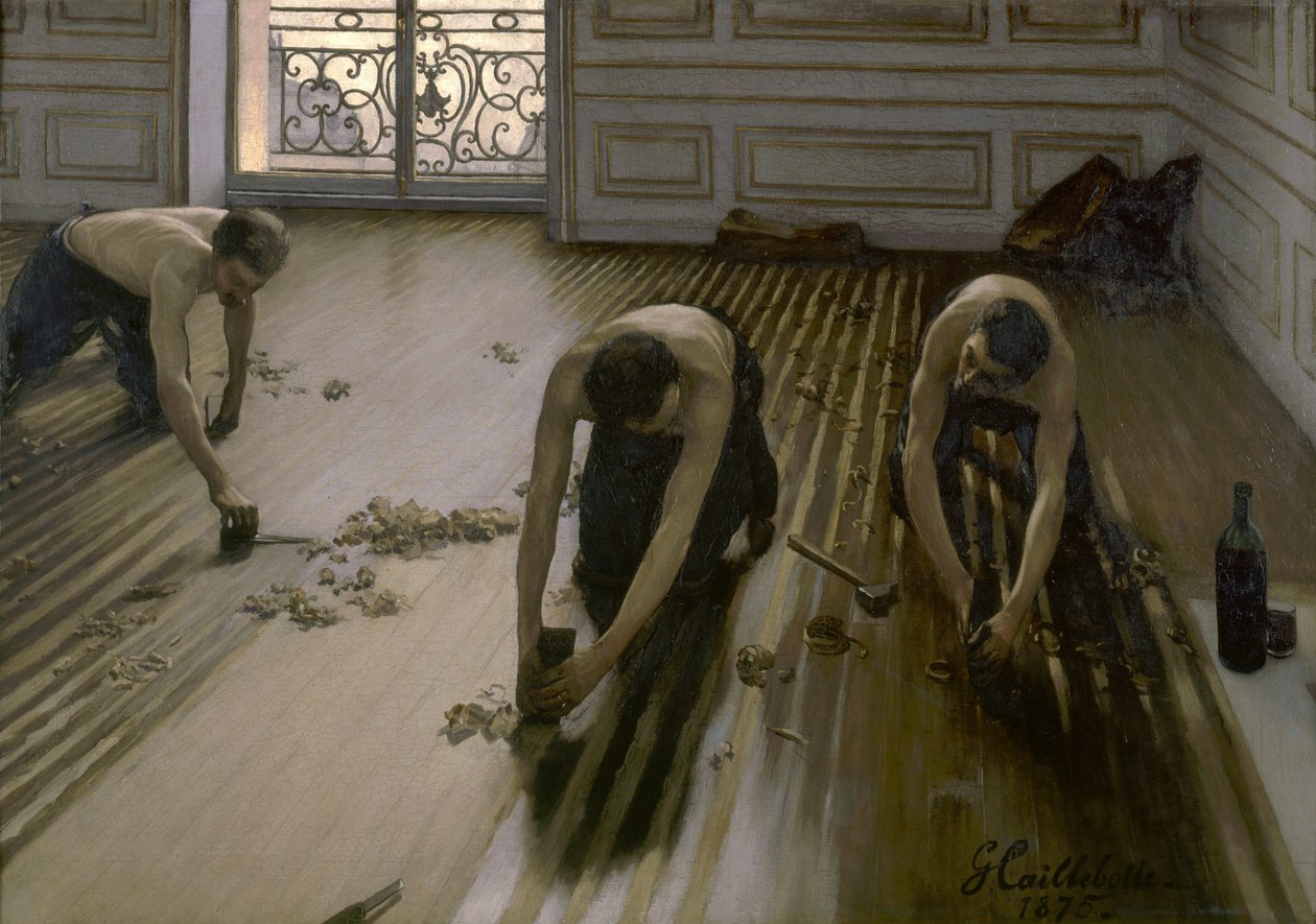 Francouzsky: Les planoteurs de parquet Parquet planers od Gustave Caillebotte