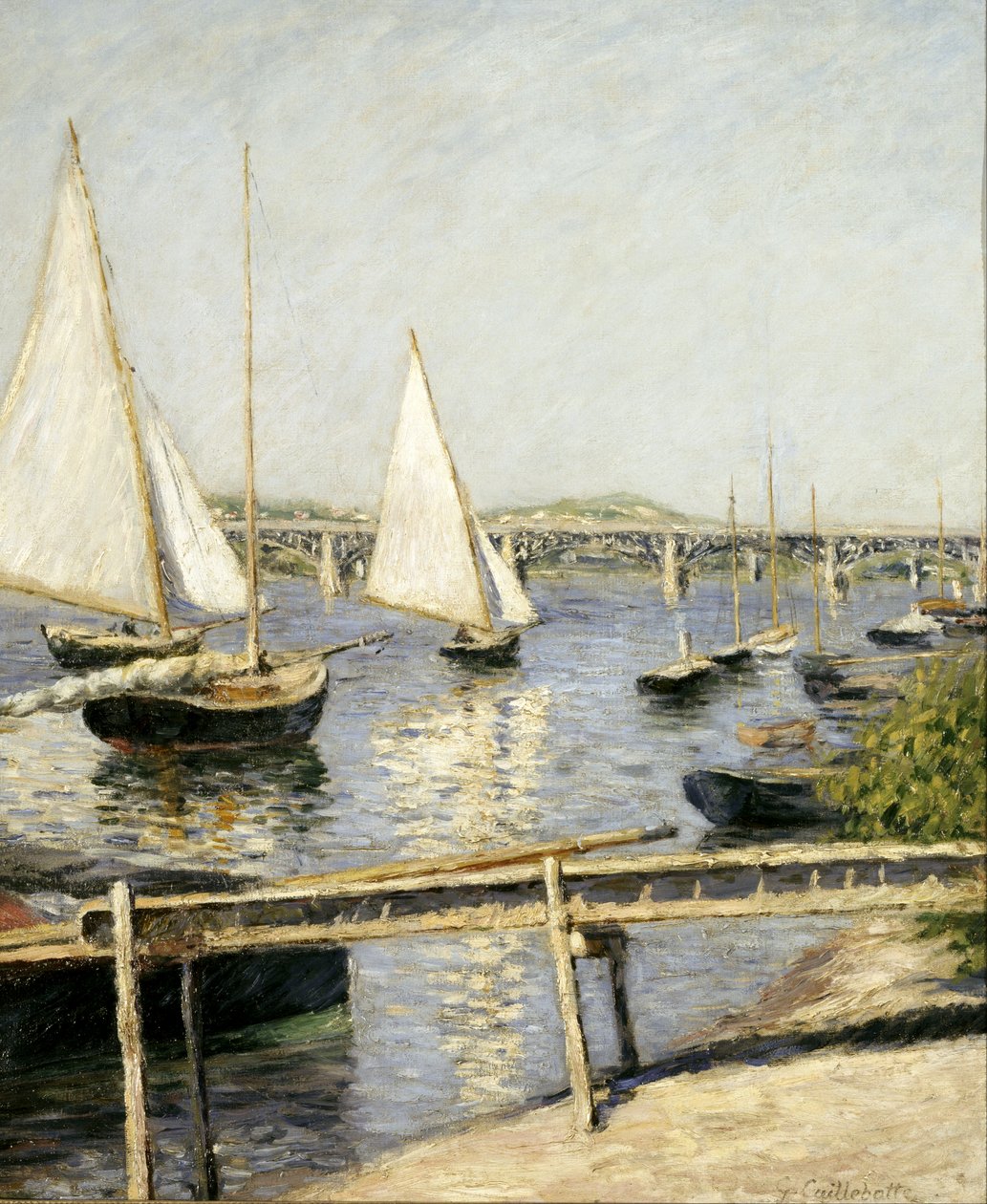 Francouzsky: Voiliers a Argenteuil Plachetnice v Argenteuil od Gustave Caillebotte