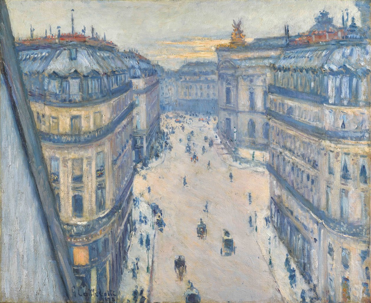 Ulice Halévy, pohled ze sedmého patra od Gustave Caillebotte