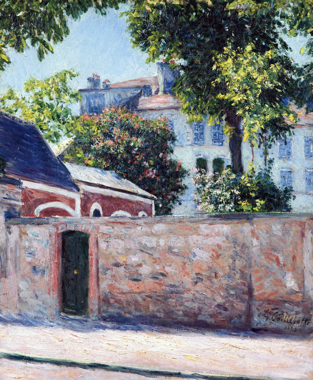 Domy v Argenteuil - obraz Gustava Caillebotteho (1848-1894) od Gustave Caillebotte