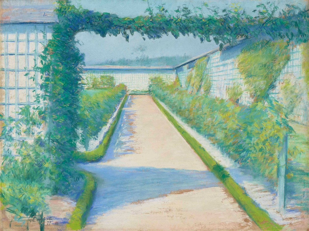 Zeleninová zahrada, Yerres, 1877 od Gustave Caillebotte