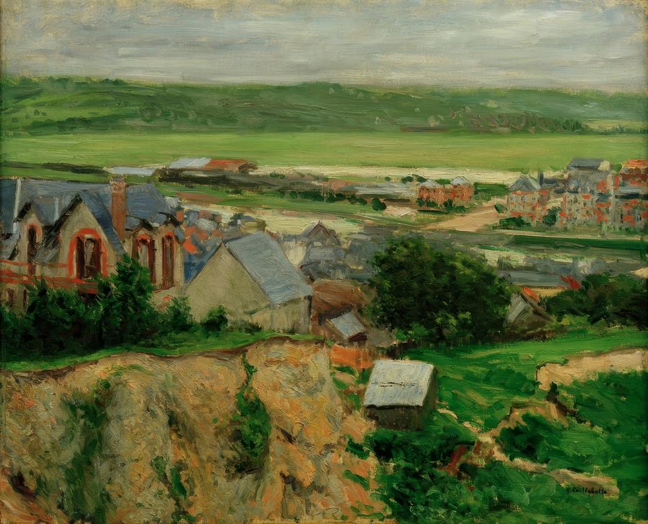 Údolí Touques, Trouville od Gustave Caillebotte