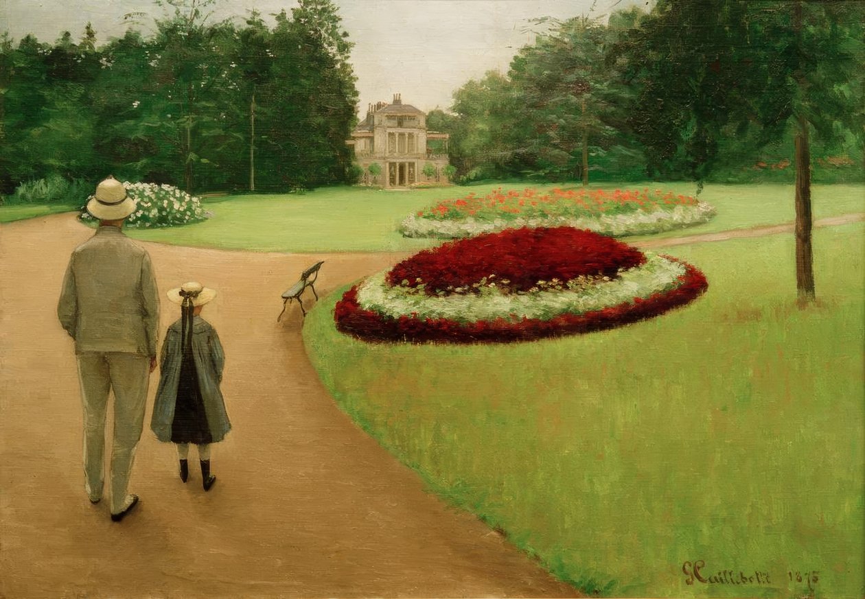 Park nemovitosti v Yerres od Gustave Caillebotte