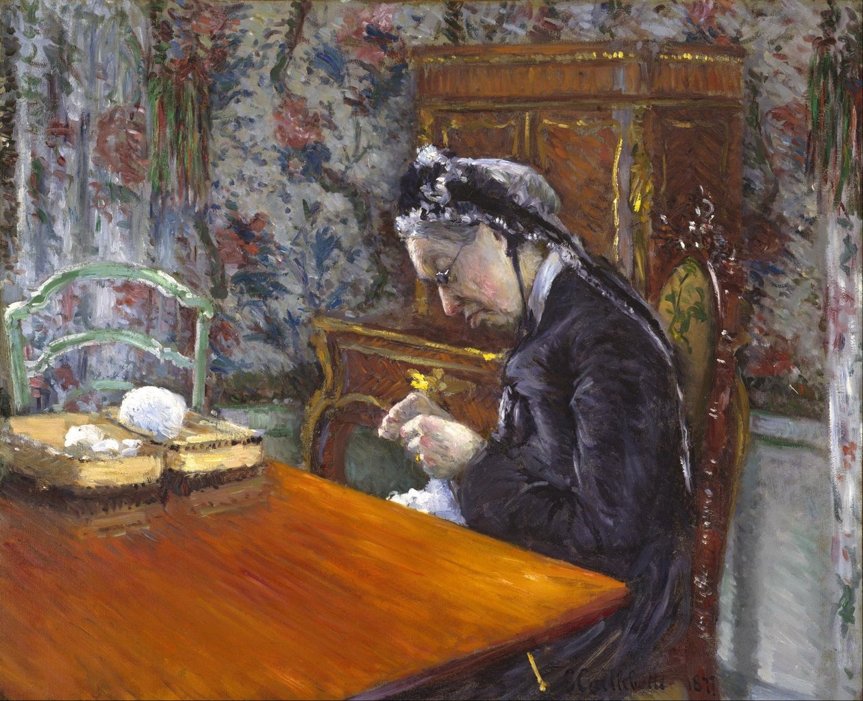 Mademoiselle Boissière plete od Gustave Caillebotte