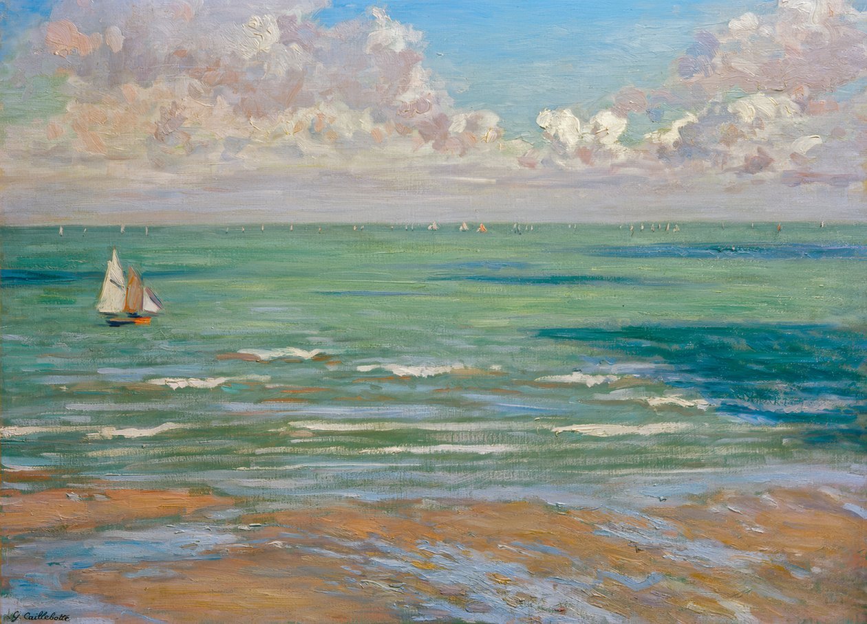 Marine (od. Marine, regaty ve Villers) od Gustave Caillebotte