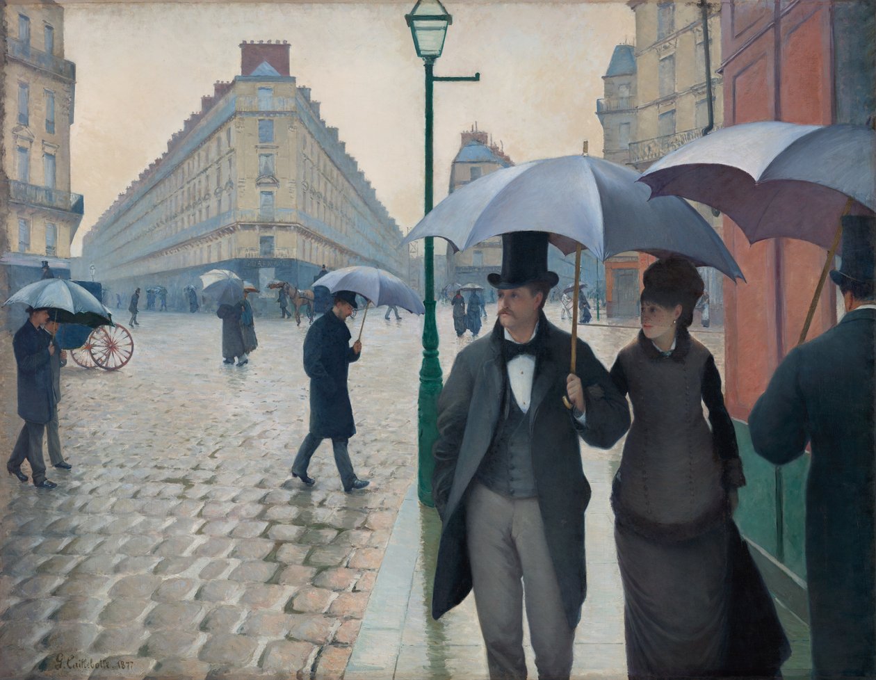 Paris Street; Deštivý den od Gustave Caillebotte