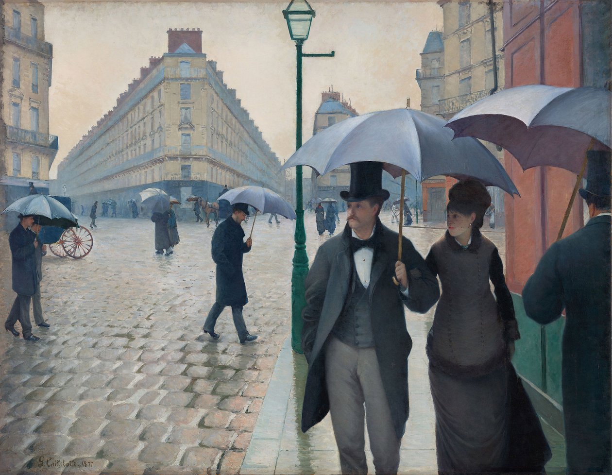 Pařížská ulice, deštivý den od Gustave Caillebotte