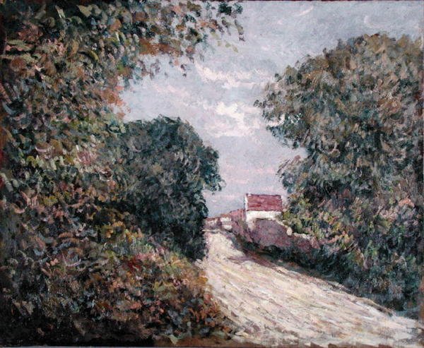 Cesta na okraji (olej na plátně) od Gustave Caillebotte