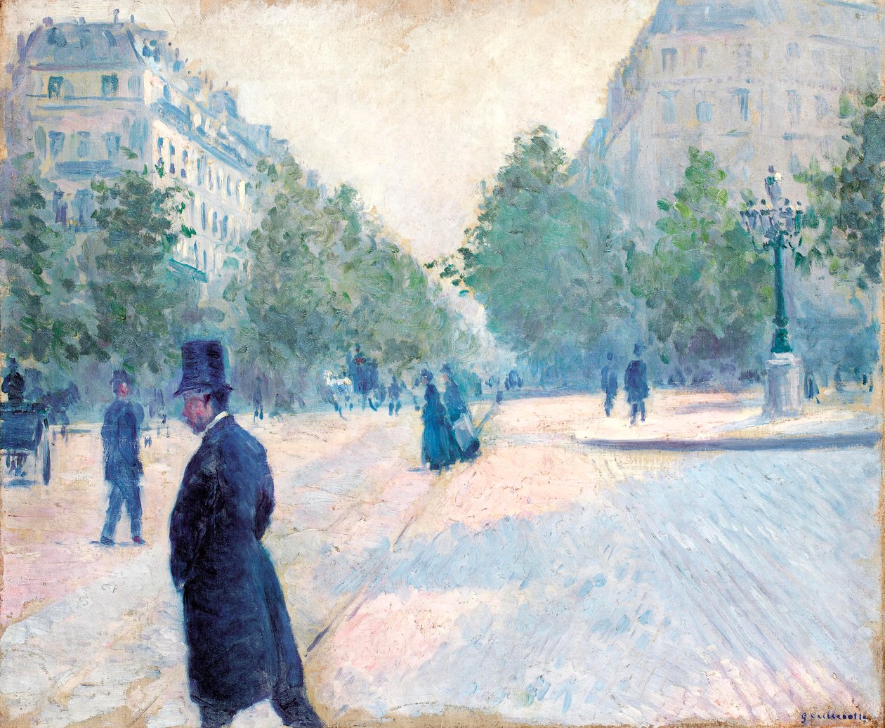 Místo Saint Augustin, Mlžné počasí, 1878 od Gustave Caillebotte