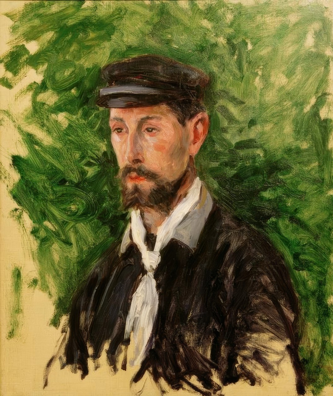 Portrét Eugèna Lamyho, busta od Gustave Caillebotte