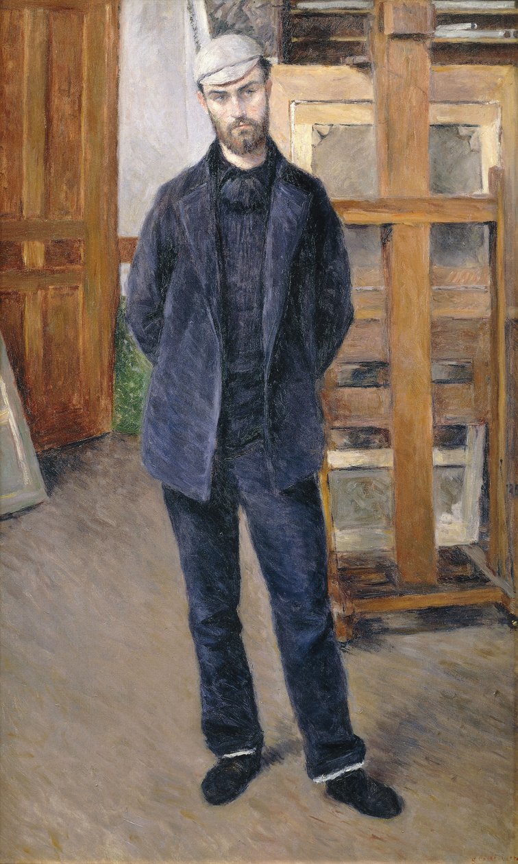 Portrét Pierra Rabota, Full-Length; Portrét Pierra Rabota; v nohou, 1893 od Gustave Caillebotte