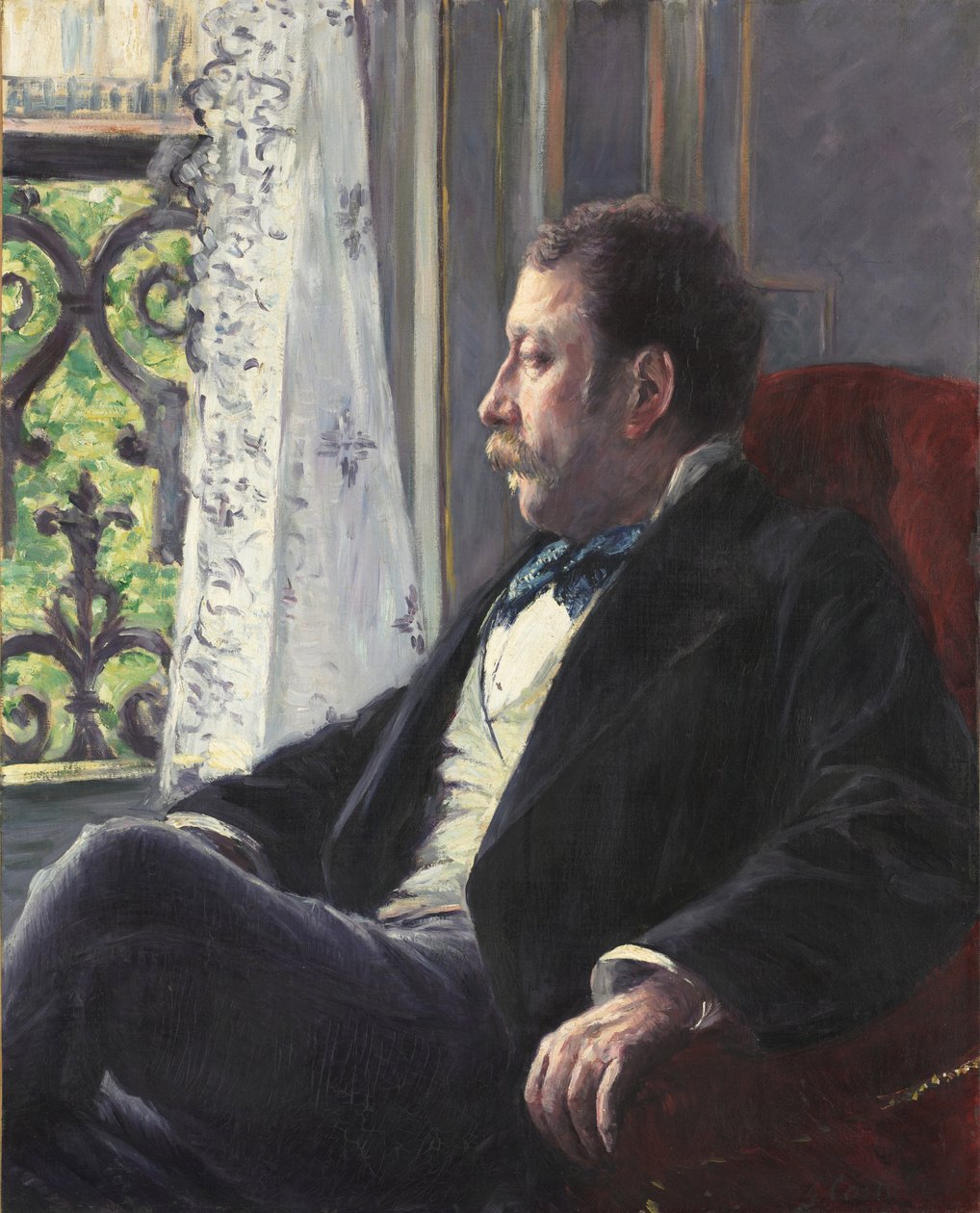 Portrét muže od Gustave Caillebotte