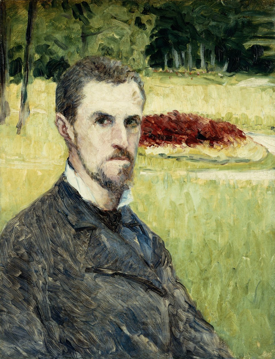 Portrét samotného umělce; Portrét samotného umělce, 1875-1877 od Gustave Caillebotte