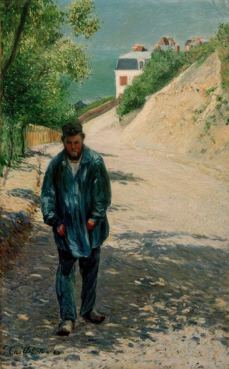 Père Magloire na silnici mezi Saint-Clair a Étretat od Gustave Caillebotte