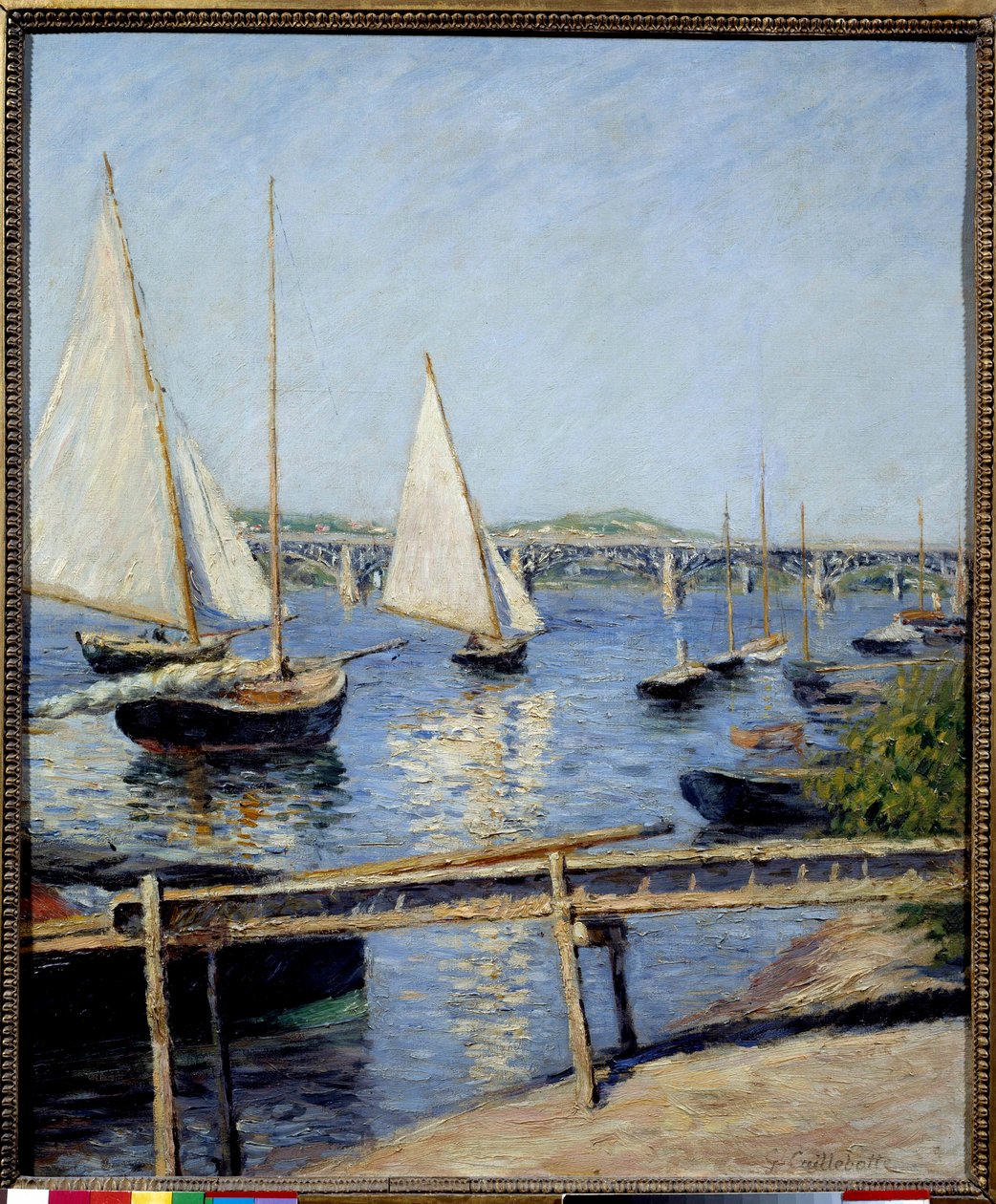 Plachetnice v Argenteuil Malba od Gustava Caillebotte (1848-1894) 1888 Sun. 0,65x0,55 m Paříž, musee d