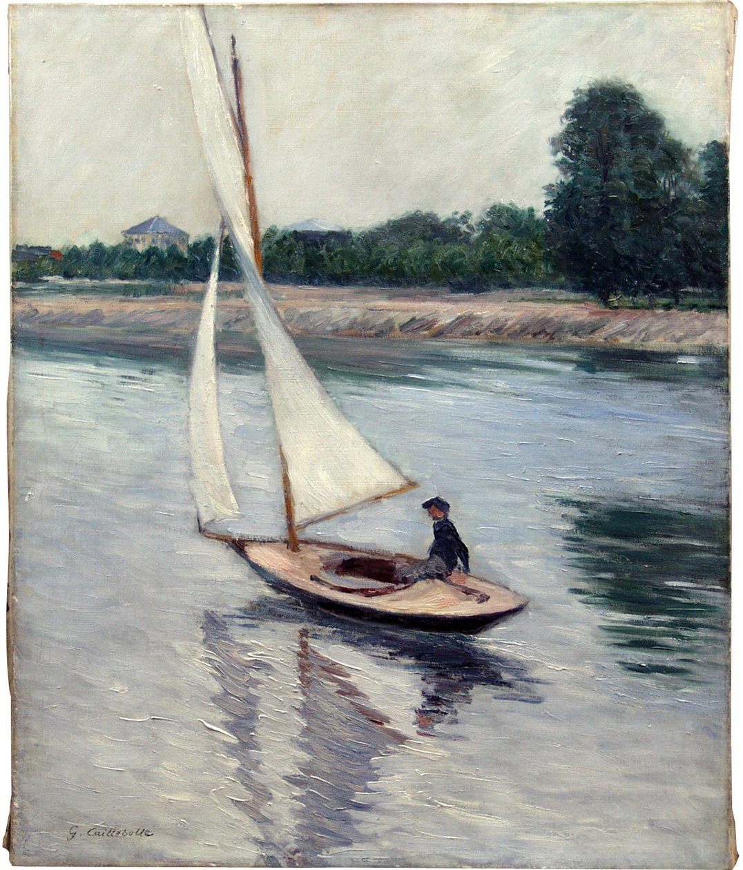 Plachetnice na Seině v Argenteuil od Gustave Caillebotte