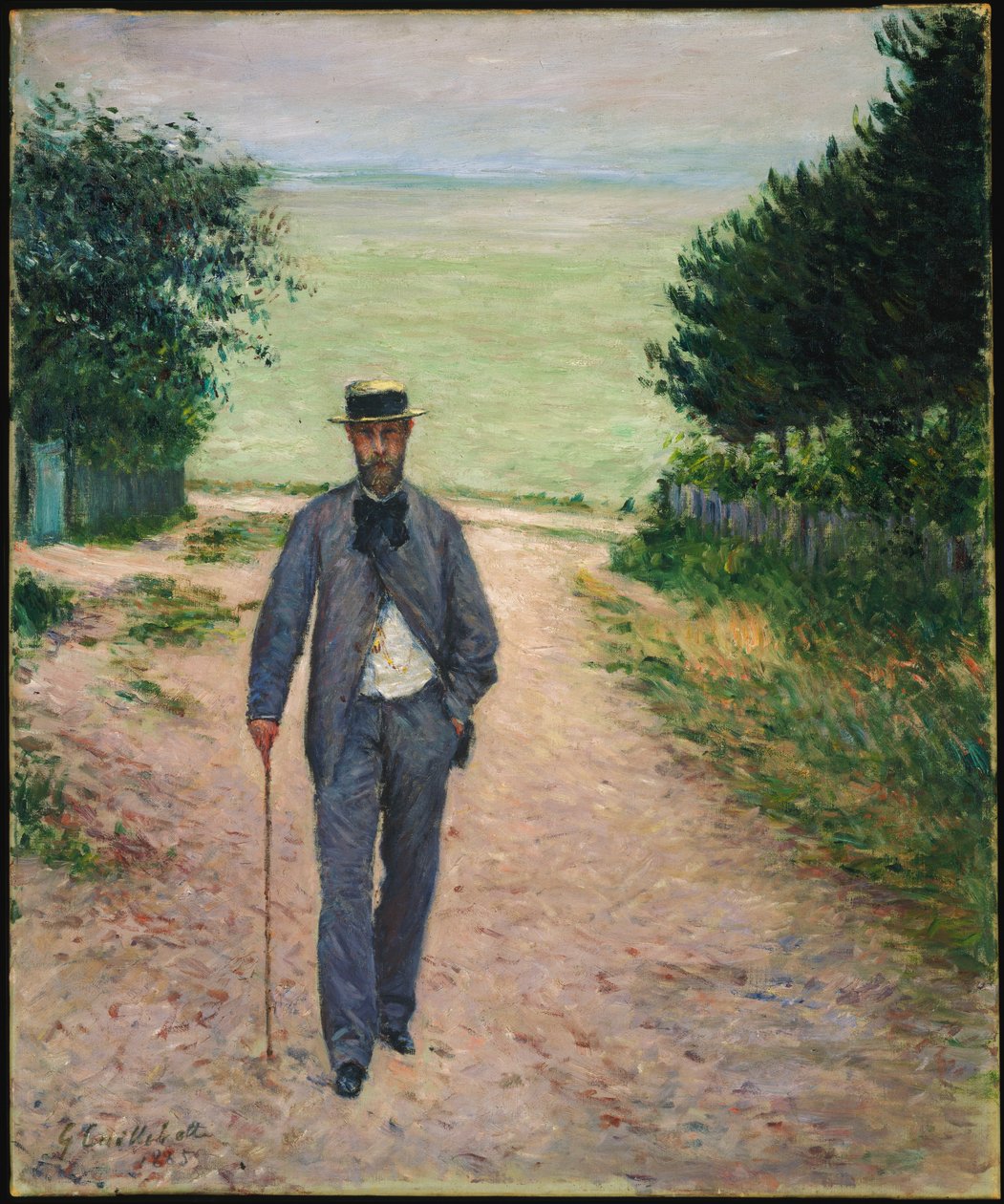 kočárek u moře; Walker by the Sea, 1885 od Gustave Caillebotte