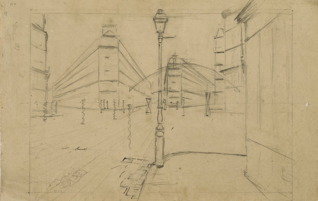 Studie pro Pařížskou ulici, Deštivý den, 1877 od Gustave Caillebotte
