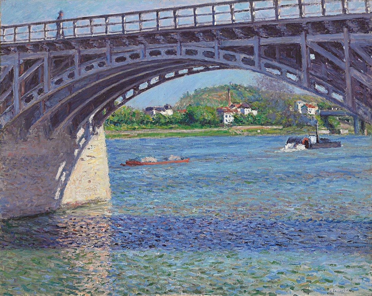 Most Argenteuil a Seina; Most Argenteuil a Seina, c.1883 od Gustave Caillebotte