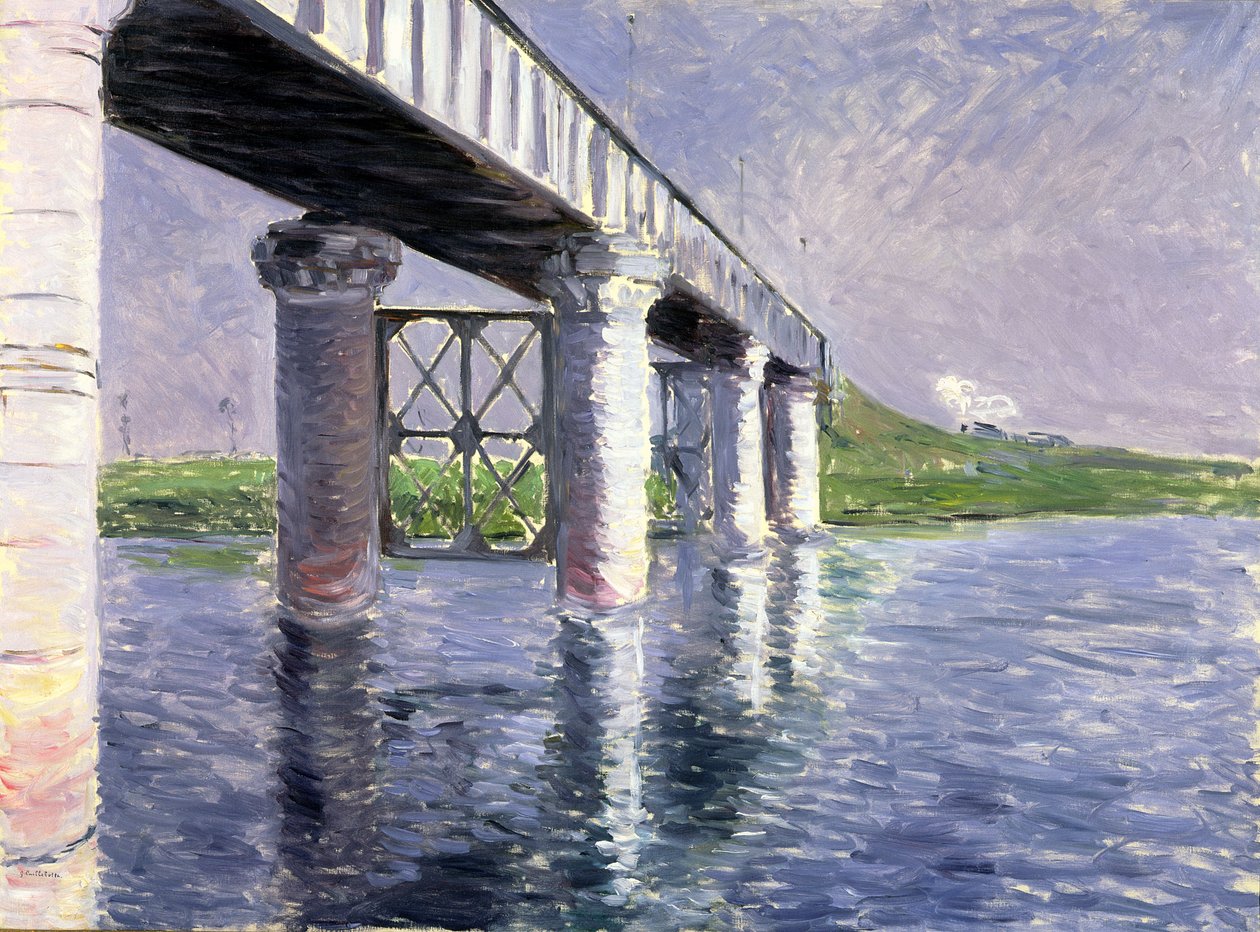 Most v Argenteuil, 1885 nebo 1887 od Gustave Caillebotte
