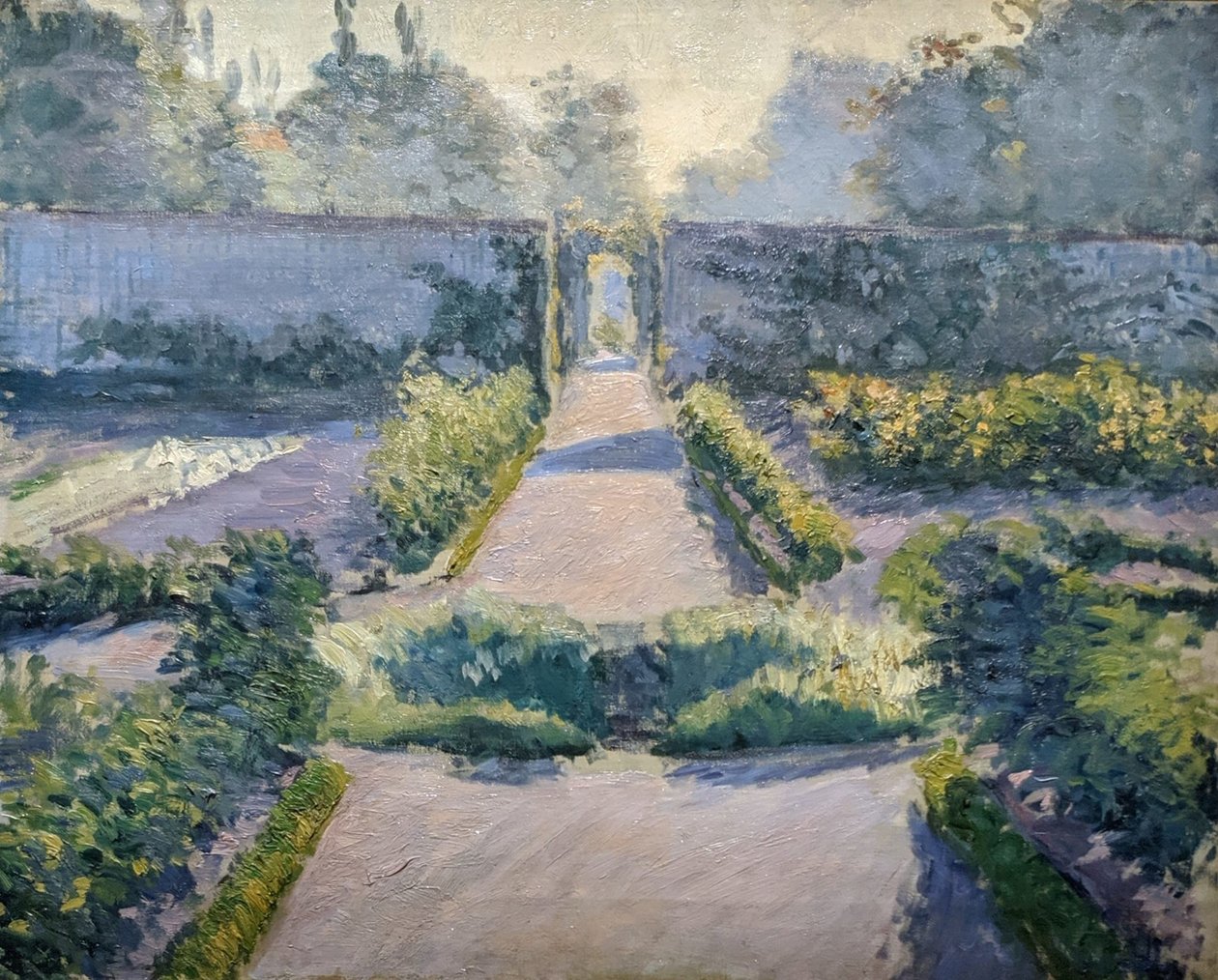 Kuchyňská zahrada, Yerres" od Gustave Caillebotte