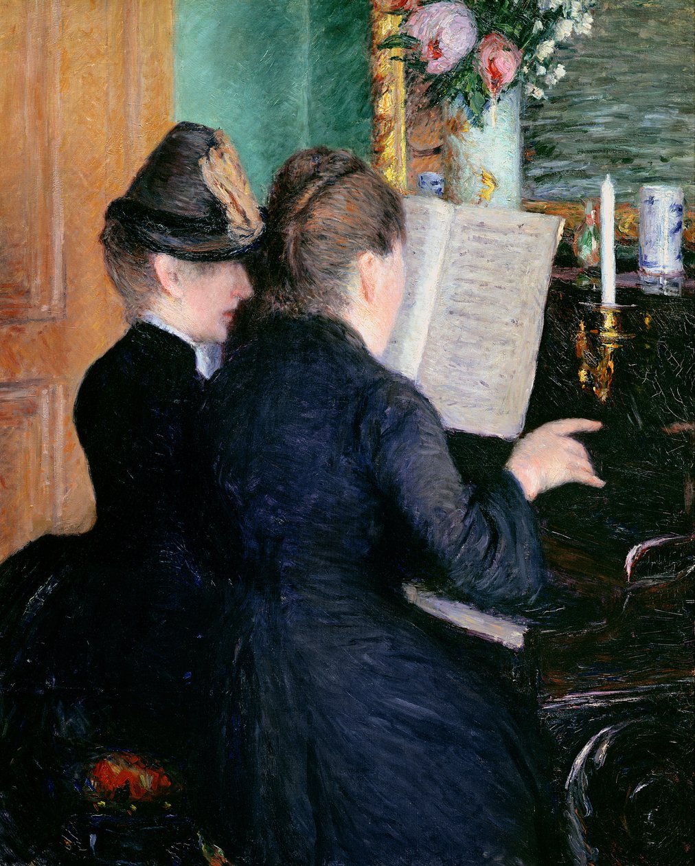 Klavírní lekce, 1881. od Gustave Caillebotte