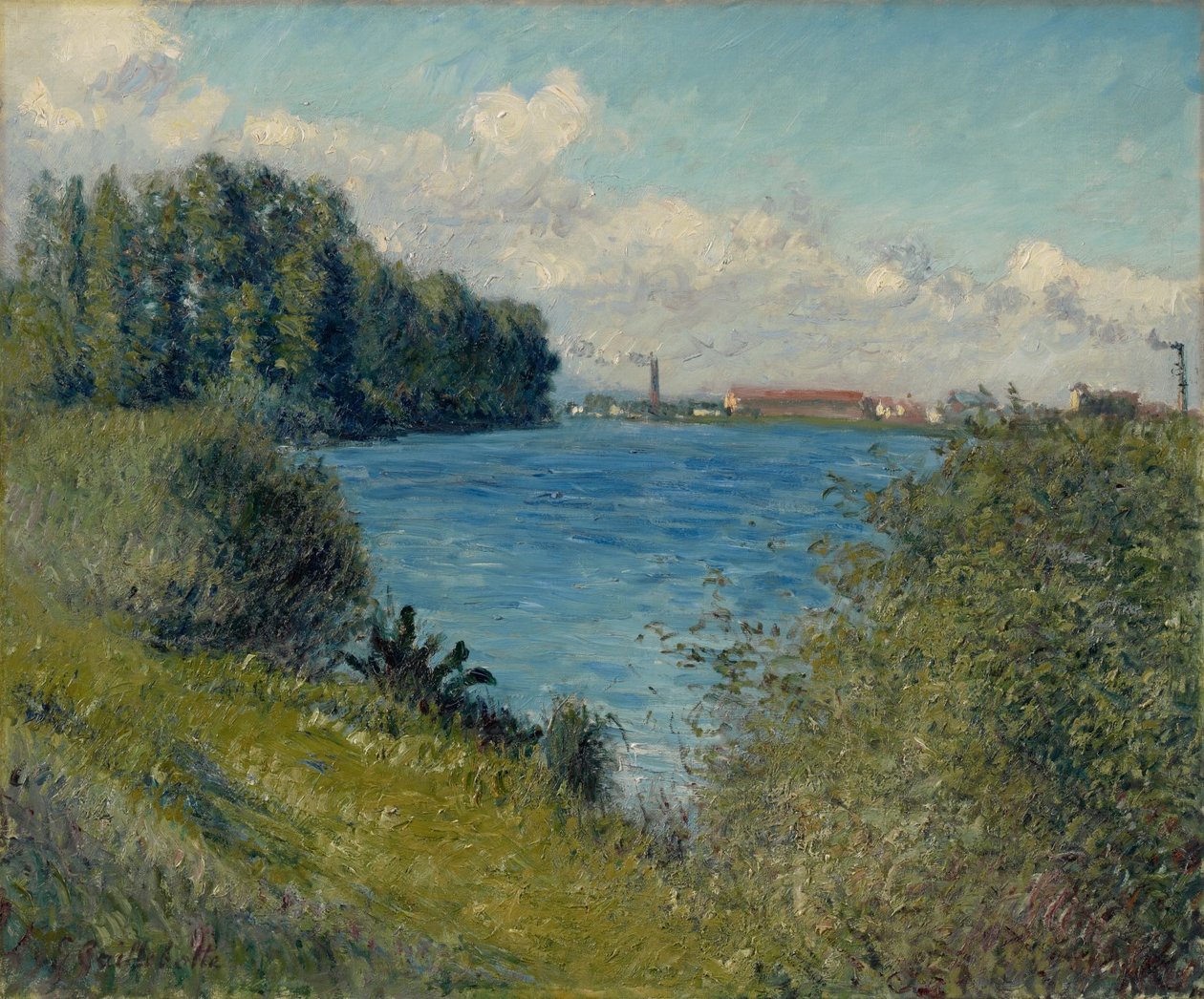 Seina v Argenteuil od Gustave Caillebotte