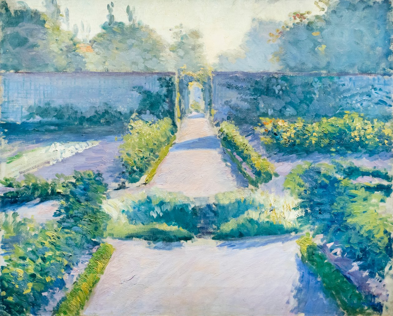 Kuchyňská zahrada, Yerres, c. 1875-1877 (olej na plátně) od Gustave Caillebotte