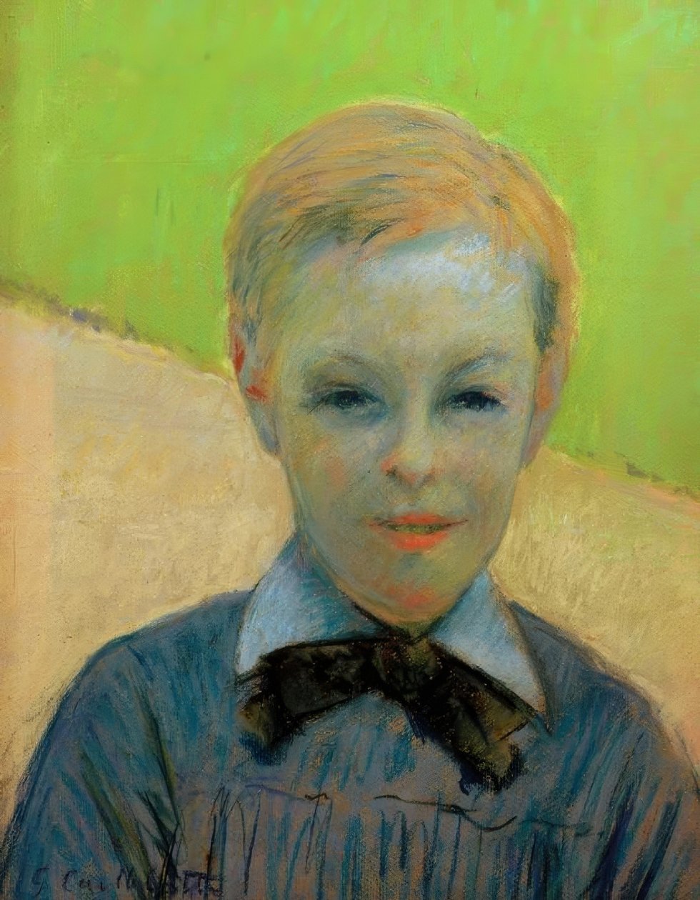 Hlava dítěte, známá také jako Portrét Camille Daurelle od Gustave Caillebotte