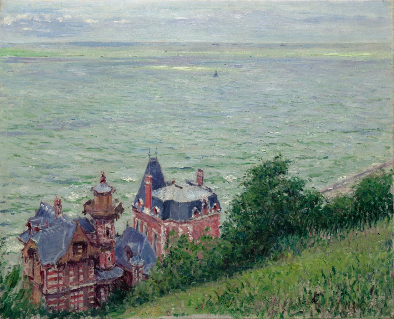 Vily v Trouville od Gustave Caillebotte