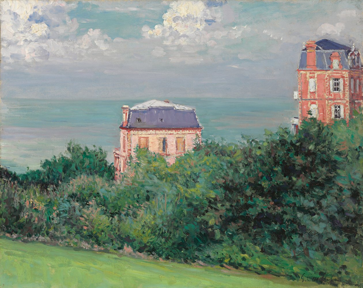 Vily ve Villers-sur-Mer, 1880 od Gustave Caillebotte