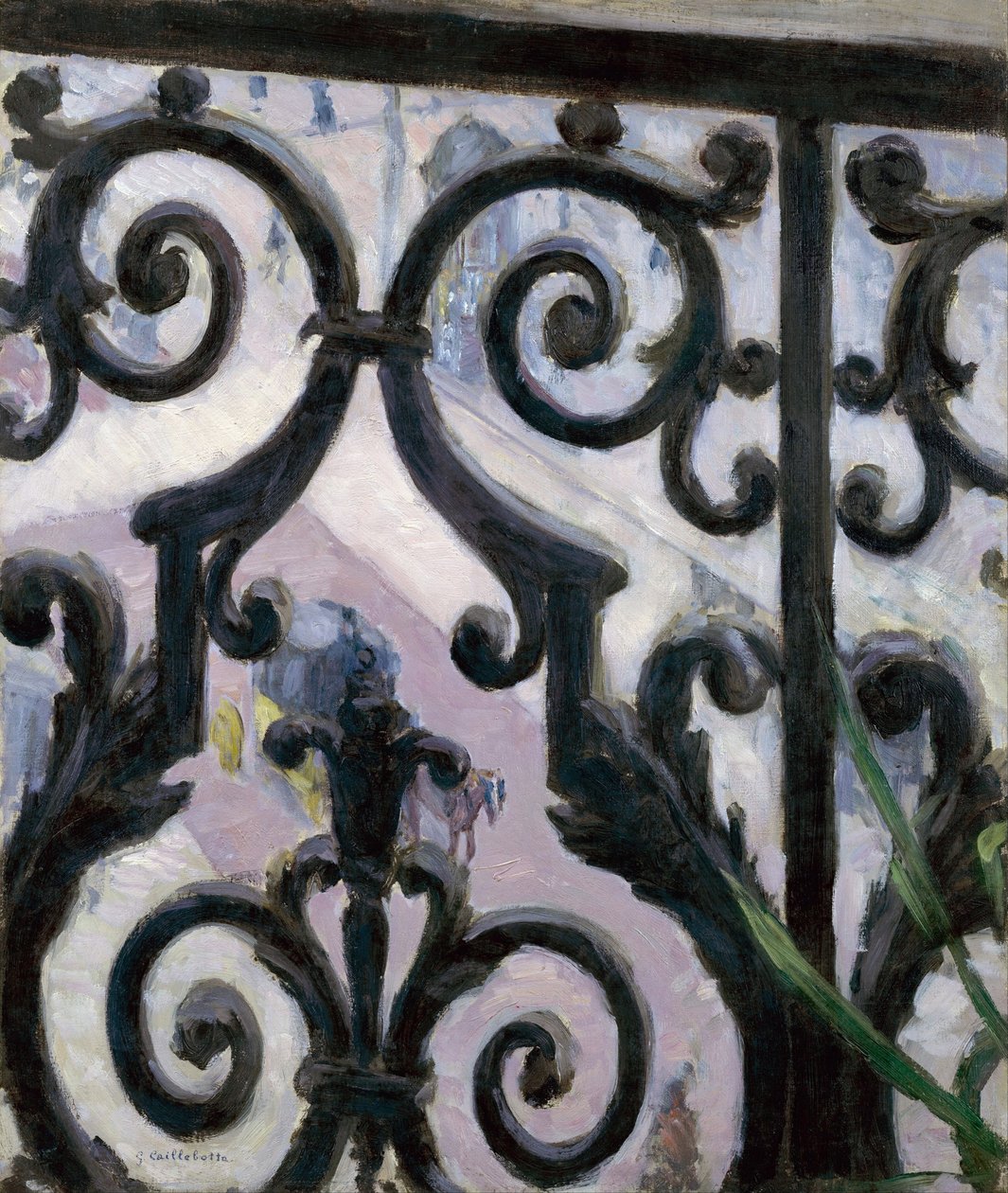 Vue depuis le balcon - Pohled z balkónu - Peinture de Gustave Caillebotte (1848-1894) od Gustave Caillebotte