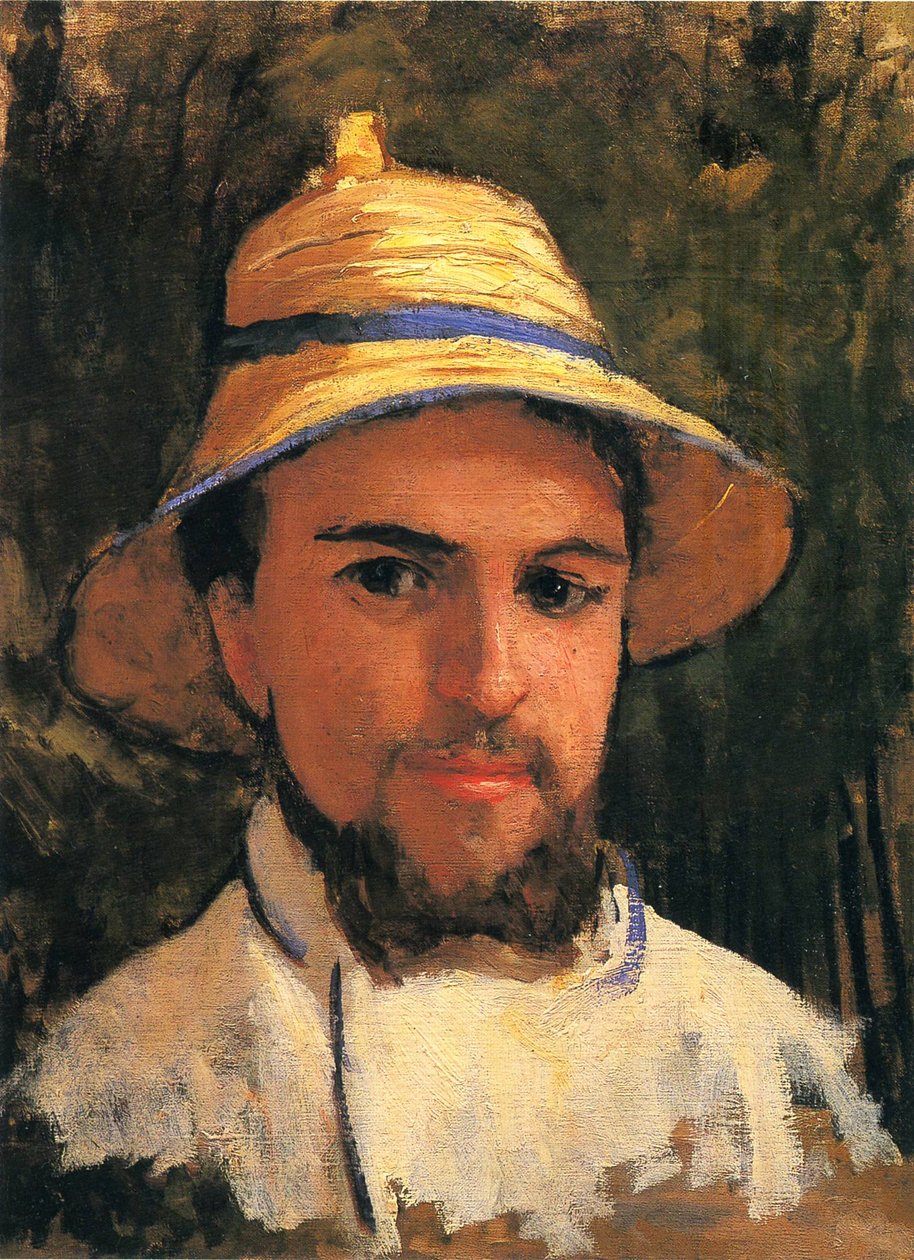 autoportrét se slaměným kloboukem od Gustave Caillebotte