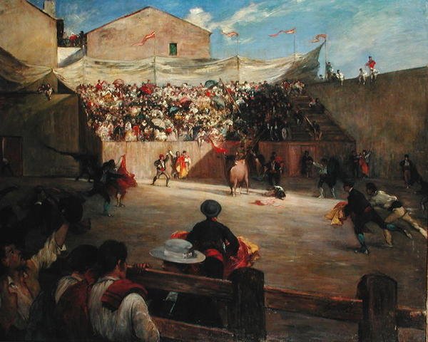 Tréninkový boj v Biskajsku, 1888 od Gustave Colin