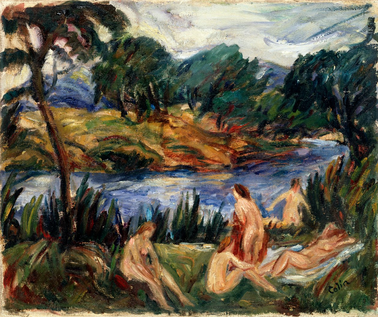 Ženy u řeky, 19. nebo začátek 20. století. od Gustave Colin