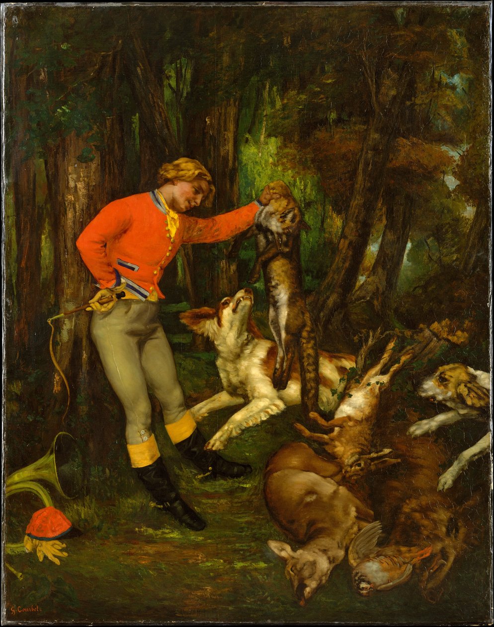 Po lovu od Gustave Courbet