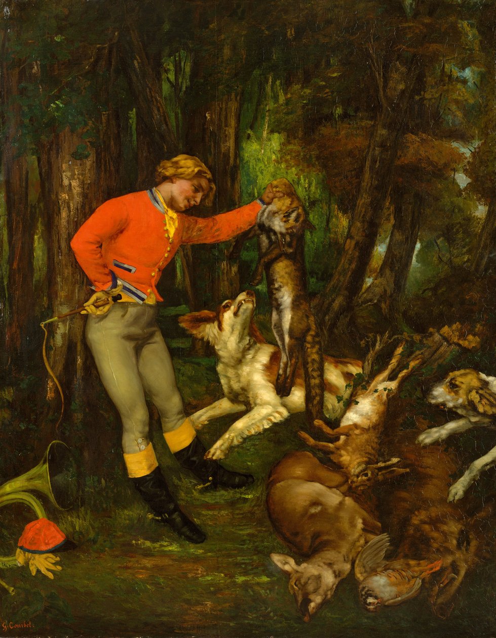 Po lovu, ca. 1859. od Gustave Courbet