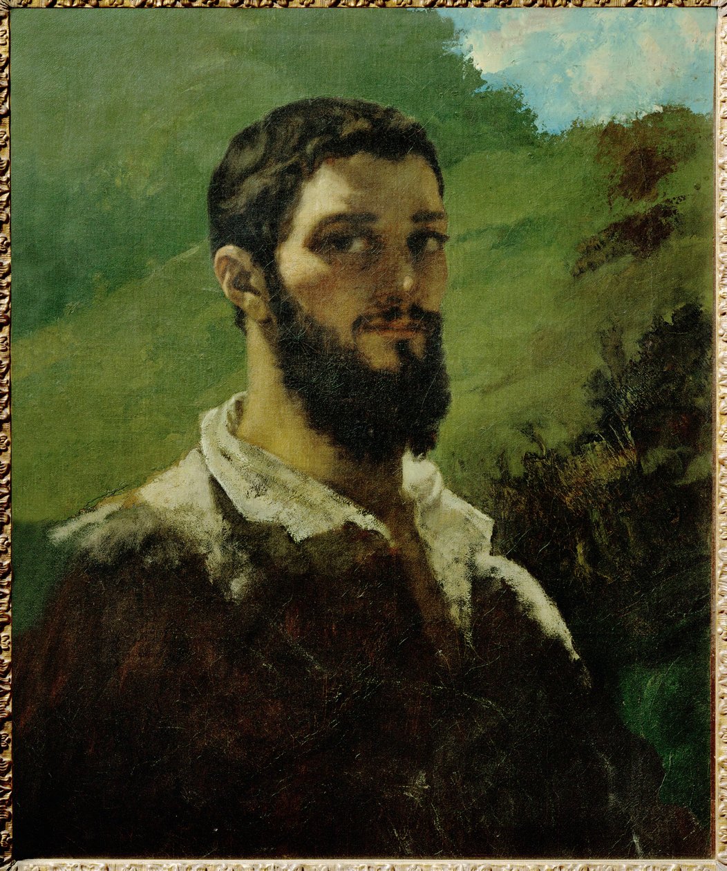 Autoportrét - Autoportrét (malba na plátně) od Gustave Courbet