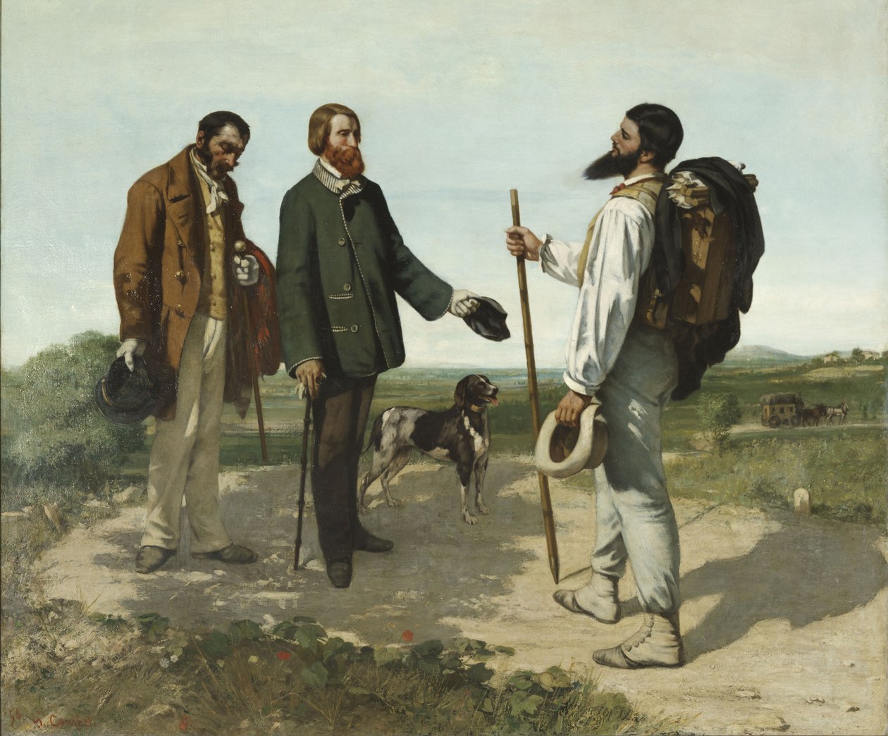 Dobrý den, pane Courbete od Gustave Courbet